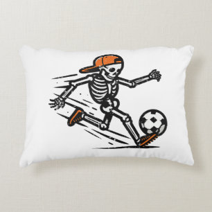 Halloween Skeleton Soccer Football Costume Men Boy Decorative Cushion
