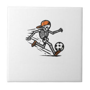 Halloween Skeleton Soccer Football Costume Men Tile