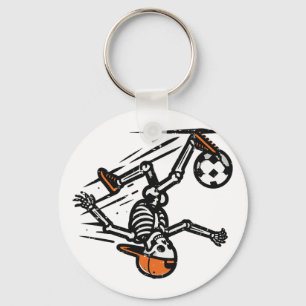 Halloween Skeleton Soccer Footll Costume Men Boys  Key Ring