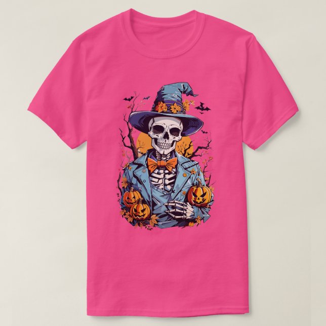 Halloween skeleton T-Shirt (Design Front)