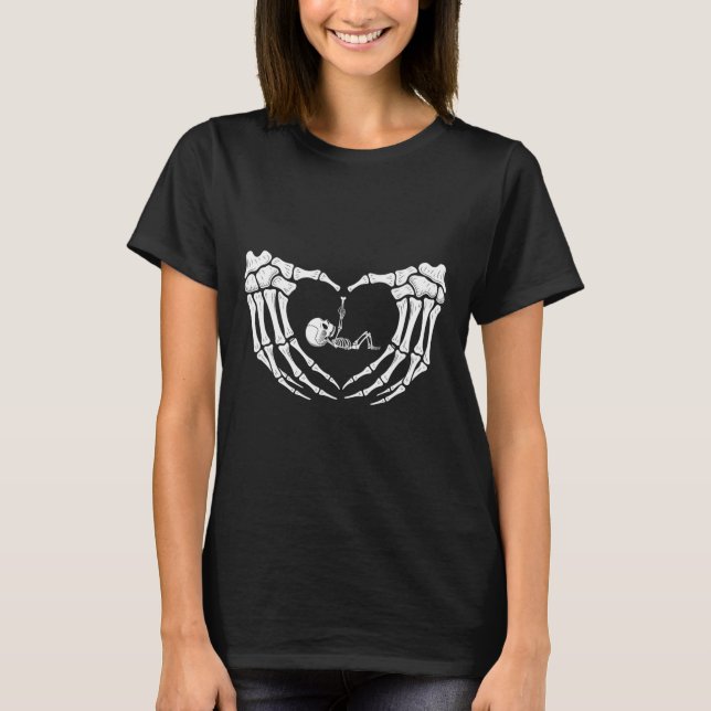 Halloween Skeleton  T-Shirt (Front)