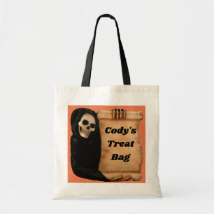 Halloween Skeleton Tote Bag