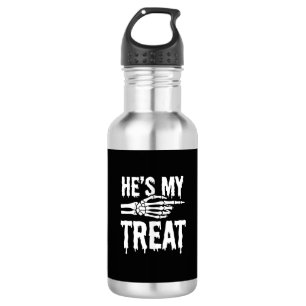 Halloween Skeleton Treat Dripping Typography Desig 532 Ml Water Bottle