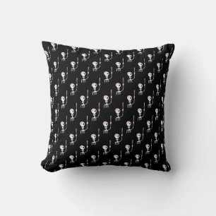 Halloween skeleton with a sword  cushion