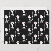 Halloween skeleton with a sword