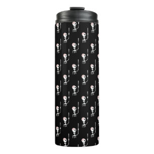 Halloween skeleton with a sword thermal tumbler