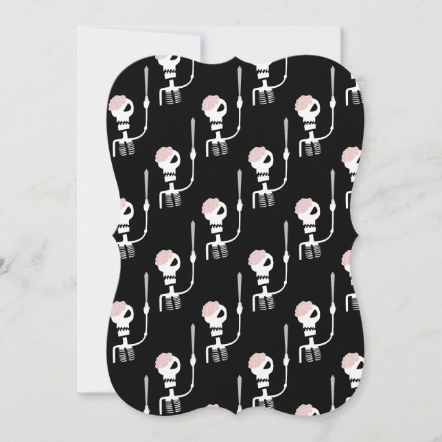 Halloween Skeleton with Sword Card (Front)