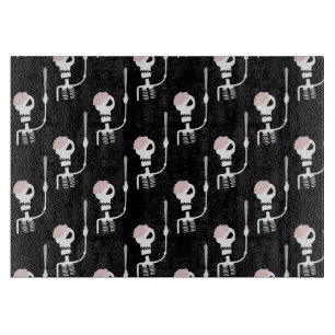 Halloween Skeleton with Sword Cutting Board