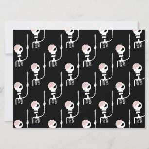 Halloween Skeleton with Sword Invitation