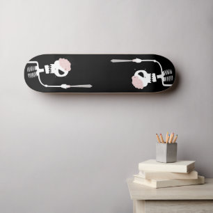 Halloween Skeleton with Sword Skateboard