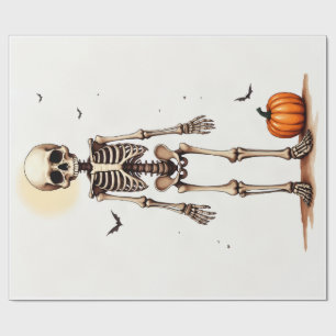 Halloween Skeleton Wrapping Paper
