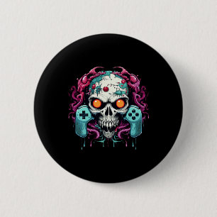Halloween Skeleton Zombie Gaming Controllers Mummy 6 Cm Round Badge