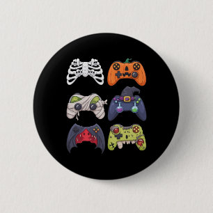 Halloween Skeleton Zombie Gaming Controllers Mummy 6 Cm Round Badge