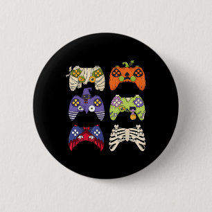Halloween Skeleton Zombie Gaming Controllers Mummy 6 Cm Round Badge