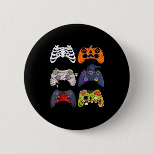 Halloween Skeleton Zombie Gaming Controllers Mummy 6 Cm Round Badge