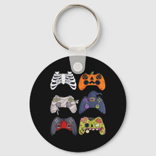 Halloween Skeleton Zombie Gaming Controllers Mummy Key Ring