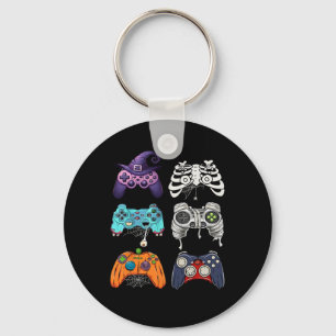 Halloween Skeleton Zombie Gaming Controllers Mummy Key Ring