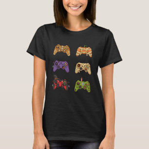 Halloween Skeleton Zombie Gaming Controllers Mummy T-Shirt