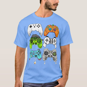 Halloween Skeleton Zombie Gaming Controllers Mummy T-Shirt