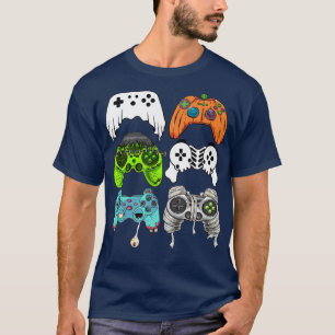 Halloween Skeleton Zombie Gaming Controllers Mummy T-Shirt