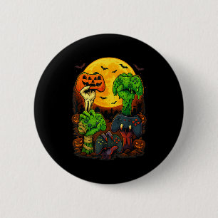 Halloween Skeleton Zombie Mummy Gaming Controller 6 Cm Round Badge