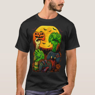 Halloween Skeleton Zombie Mummy Gaming Controller T-Shirt