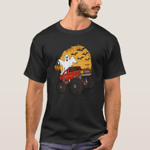 Halloween Skeleton Zombie Riding Monster Truck Vam T-Shirt