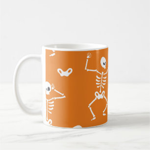 Halloween Skeletons Fun Seamless Pattern Coffee Mug