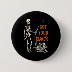 Halloween Skeletons Ive Got Your Back Costume Men 6 Cm Round Badge