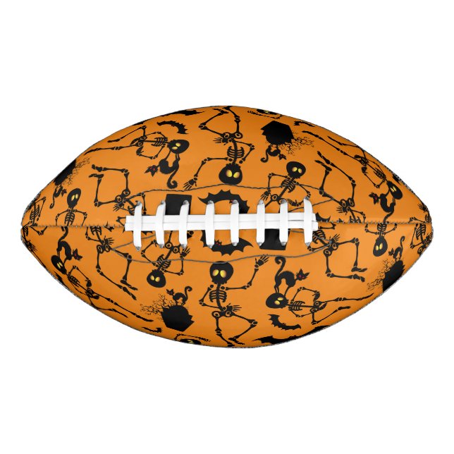 Halloween Skeletons Macabre Dance Football (Front)