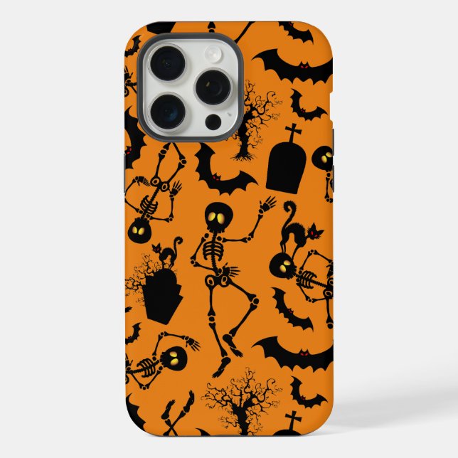 Halloween Skeletons Macabre Dance iPhone Case (Back)
