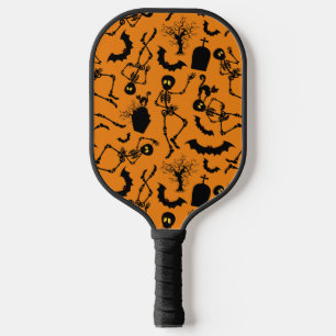 Halloween Skeletons Macabre Dance Pickleball Paddle