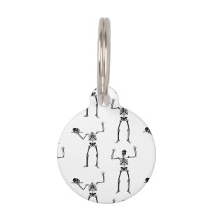 Halloween Skeletons, Trick Or Treat, Boo Pet Tag
