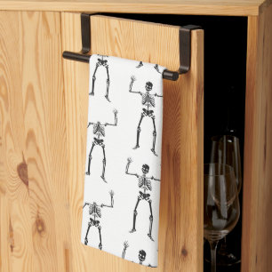 Halloween Skeletons, Trick Or Treat, Boo Tea Towel