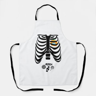 Halloween Skelton T-shirts Funny Halloween Gift Apron