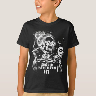 Halloween Skin Care Aesthetician Skeleton Skin T-Shirt