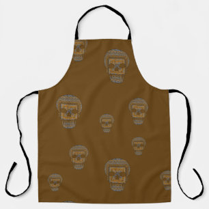Halloween Skull All-Over Print Apron