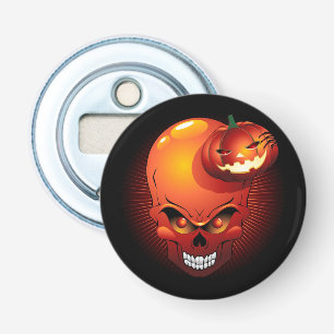 Halloween Skull and Pumpkin Bottle Opener