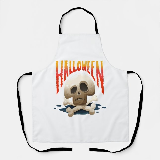 HALLOWEEN SKULL                    APRON (Front)