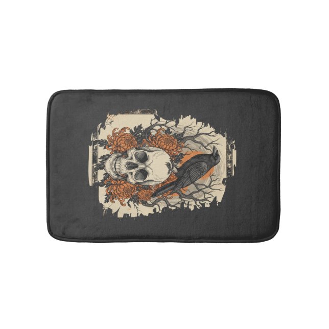 Halloween Skull Bath Mat (Front)