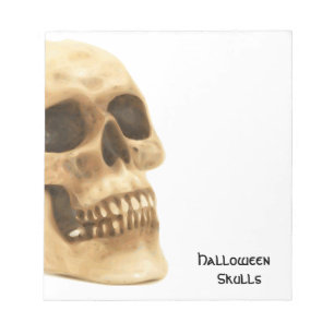 Halloween Skull Bone Notepad