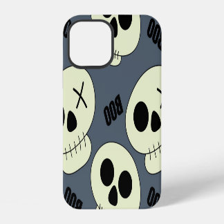 Halloween Skull, Boo Childish Design. iPhone 12 Case