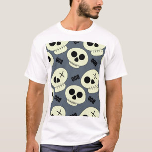 Halloween Skull, Boo Childish Design. T-Shirt