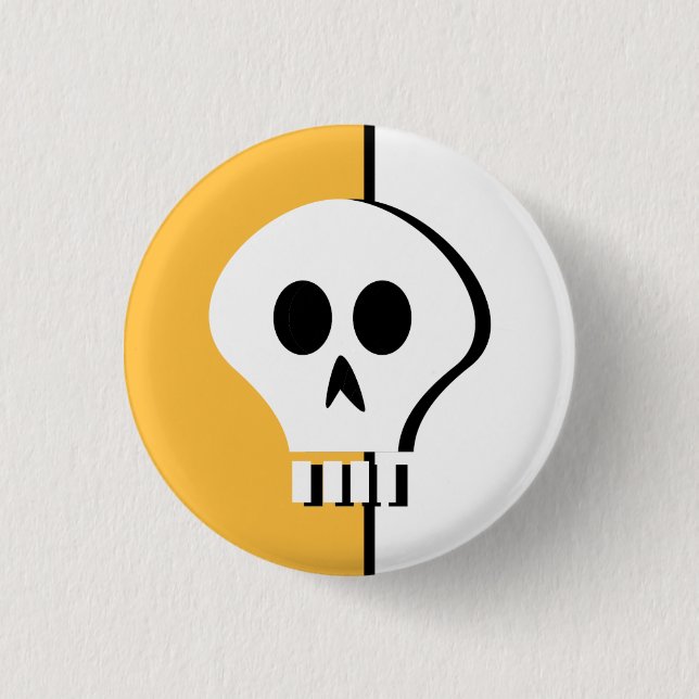 Halloween skull button (Front)