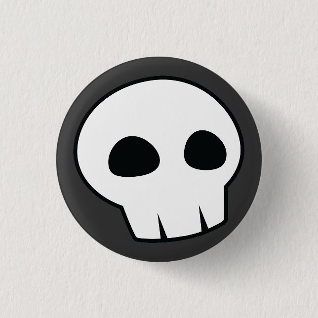 Halloween Skull Button (Front)