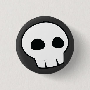 Halloween Skull Button