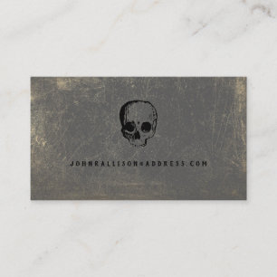 Halloween Skull Calling Card