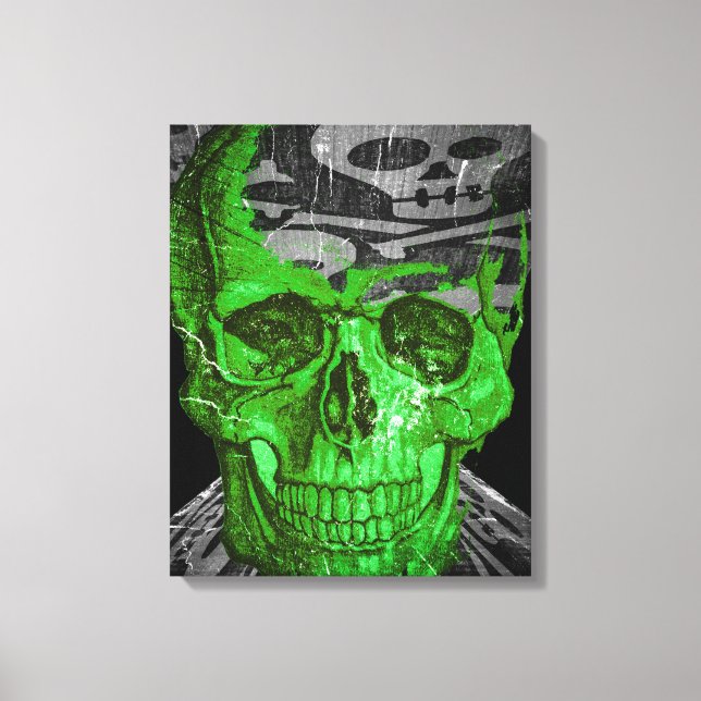 Halloween Skull Canvas Print (Front)