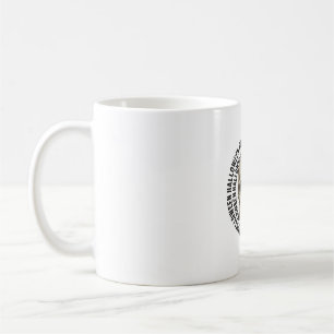 Halloween Skull Circle Vintage Engraving Design_1 Coffee Mug