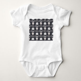 Halloween Skull Colourful Pattern Baby Bodysuit